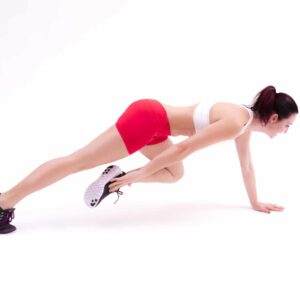 Plank toe touch